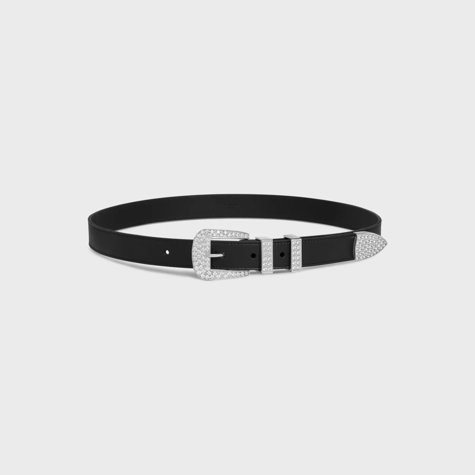 Clearance MEDIUM MARCO BELT WITH STRASS in VINTAGE CALFSKIN Women Other Lines