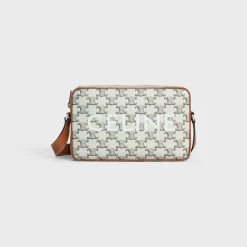 Hot Medium Messenger Bag in Triomphe Canvas with print Triomphe Canvas | Categories·Cross-Body Bags