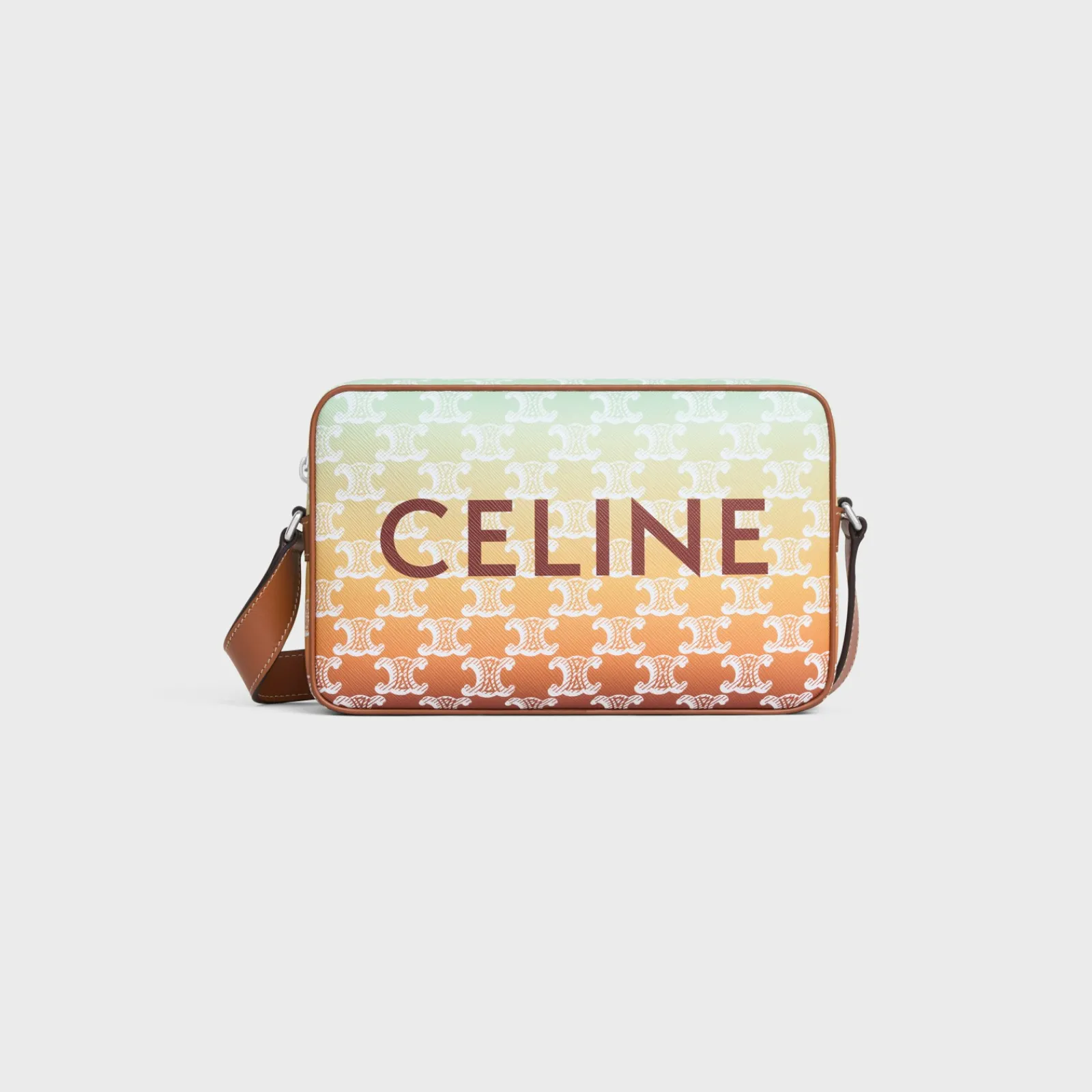 Discount Medium Messenger Bag in TRIOMPHE CANVAS SUNSET AND CALFSKIN Triomphe Canvas | Categories·Cross-Body Bags