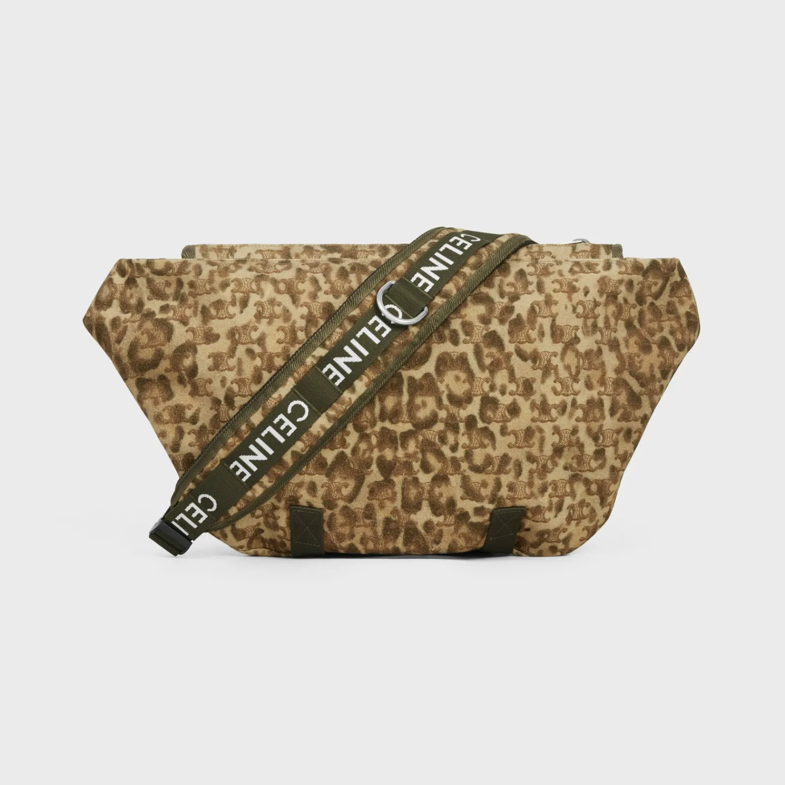 Best MEDIUM MESSENGER TREKKING in Textile with triomphe leopard print and print Categories·Cross-Body Bags