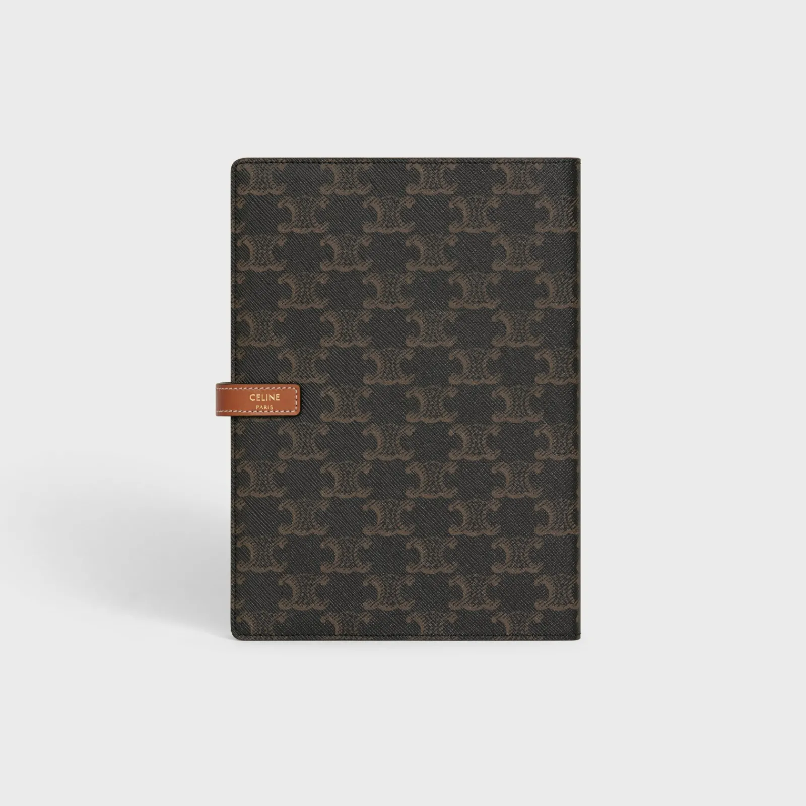 Online MEDIUM NOTEBOOK COVER IN TRIOMPHE CANVAS AND CALFSKIN Stationery