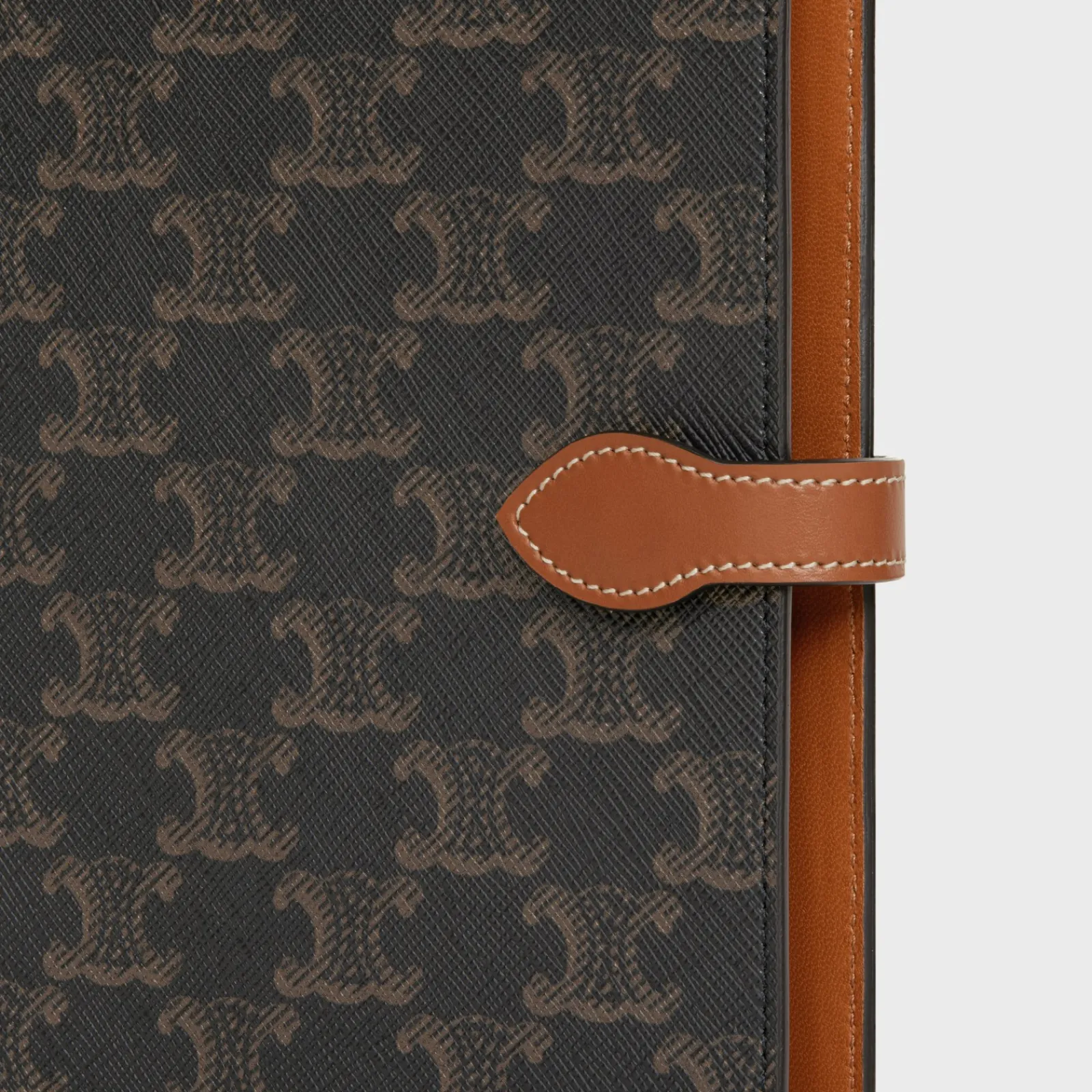 Online MEDIUM NOTEBOOK COVER IN TRIOMPHE CANVAS AND CALFSKIN Stationery