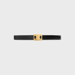 Outlet MEDIUM REVERSIBLE FRAMED TRIOMPHE BELT in TAURILLON AND NATURAL CALFSKIN Women Triomphe