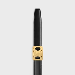 Fashion MEDIUM REVERSIBLE FRAMED TRIOMPHE BELT in TAURILLON AND NATURAL CALFSKIN Women Triomphe