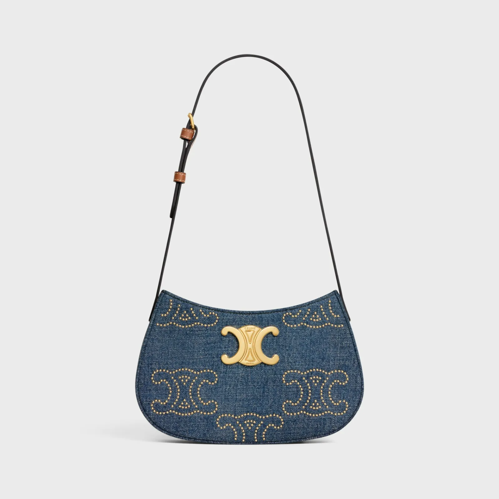 Fashion MEDIUM TILLY BAG in WITH TRIOMPHE STUDS AND CALFSKIN Women More Lines·Tilly | Categories·Shoulder Bags