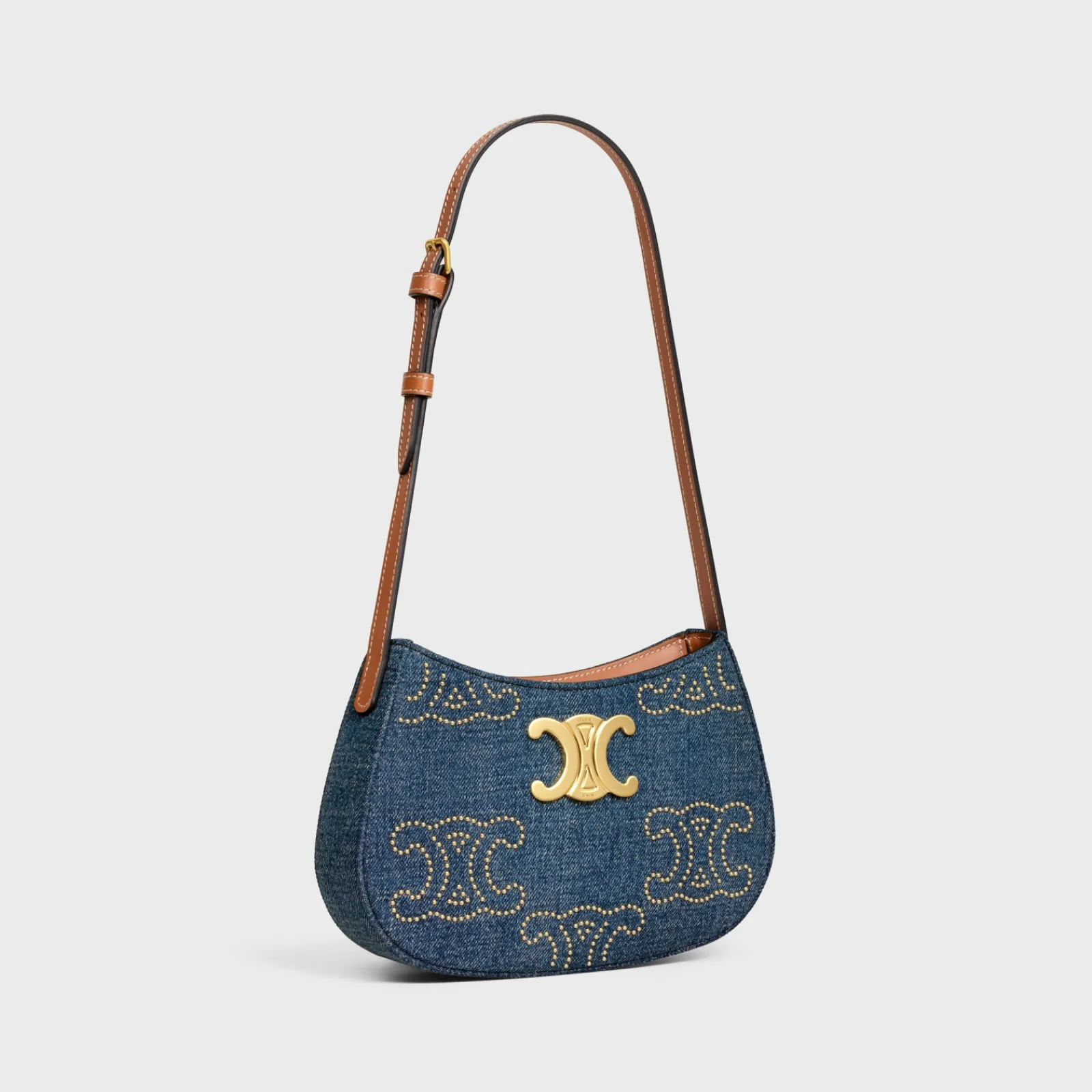 Fashion MEDIUM TILLY BAG in WITH TRIOMPHE STUDS AND CALFSKIN Women More Lines·Tilly | Categories·Shoulder Bags