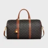 Discount Medium Travel Bag in Triomphe Canvas and calfskin Women Triomphe Canvas | Categories·Cross-Body Bags