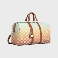 Sale Medium Travel Bag in TRIOMPHE CANVAS SUNSET AND CALFSKIN Triomphe Canvas | Categories·Business And Travel Bags