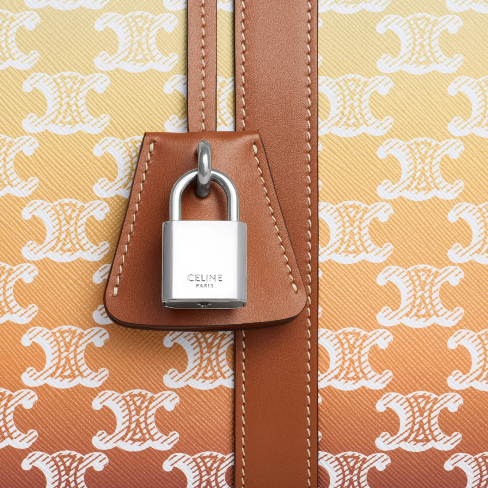 Sale Medium Travel Bag in TRIOMPHE CANVAS SUNSET AND CALFSKIN Triomphe Canvas | Categories·Business And Travel Bags