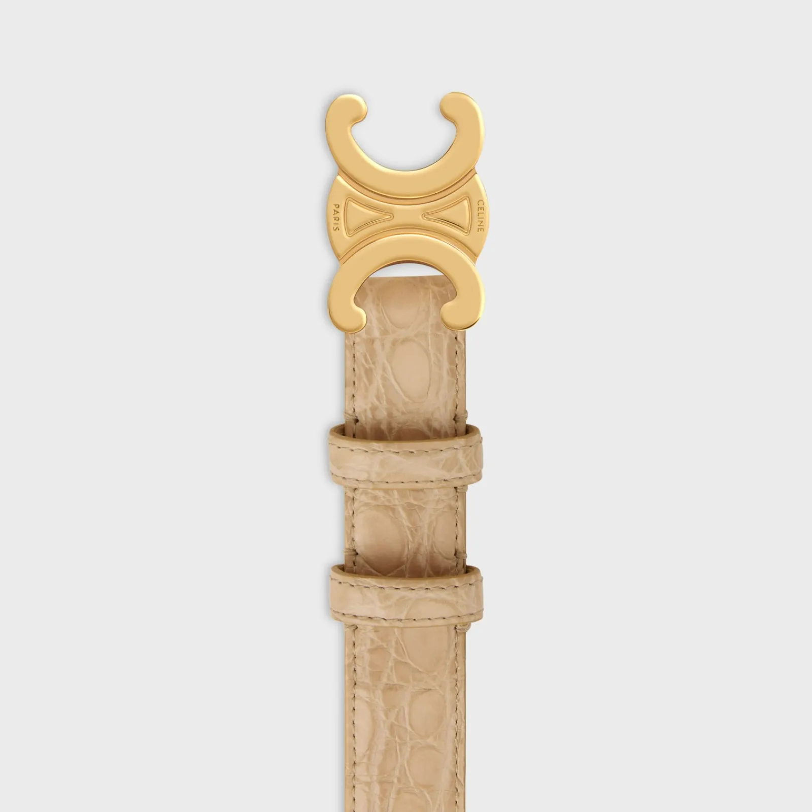 Online Medium Triomphe Belt in ALLIGATOR Women Triomphe
