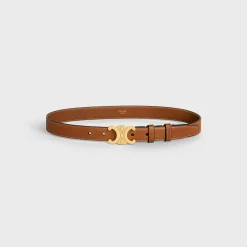 Clearance Medium Triomphe Belt in Natural Calfskin Women Triomphe