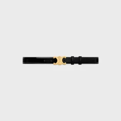 New Medium Triomphe Belt in PATENT TAURILLON Women Triomphe