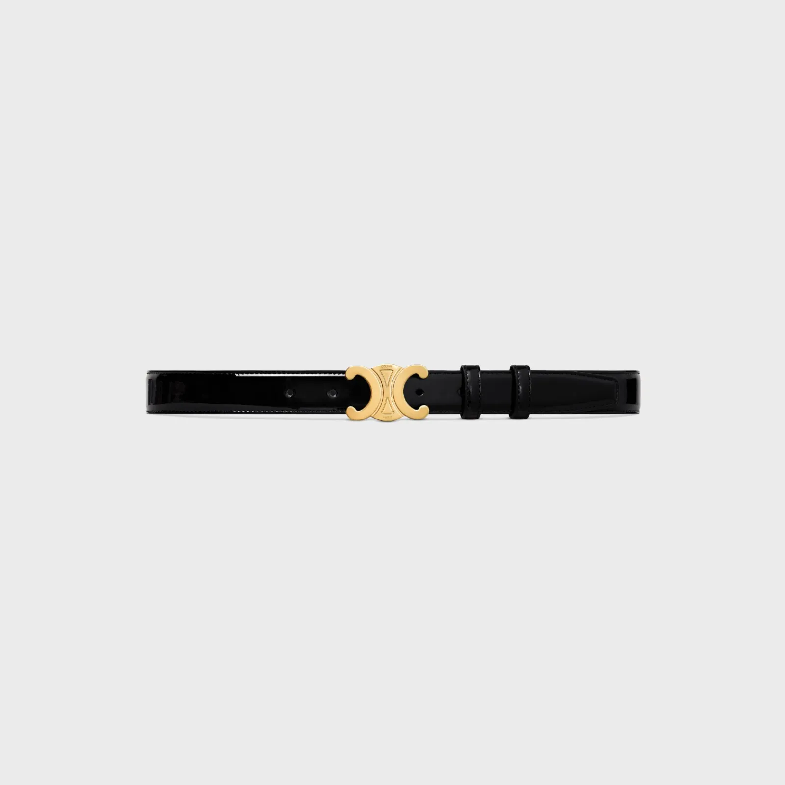 New Medium Triomphe Belt in PATENT TAURILLON Women Triomphe