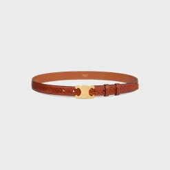 Clearance Medium Triomphe Belt in PYTHON Women Triomphe