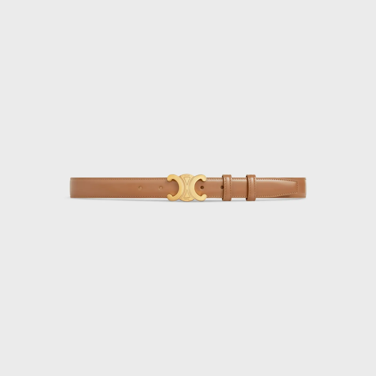 New Medium Triomphe Belt in Taurillon Leather Women Triomphe