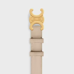 Sale Medium Triomphe Belt in Taurillon Leather Women Triomphe