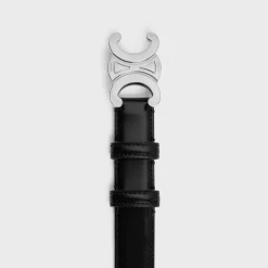Hot Medium Triomphe Belt in Taurillon Leather Women Triomphe