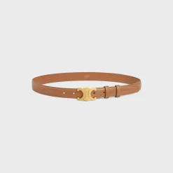 New Medium Triomphe Belt in Taurillon Leather Women Triomphe