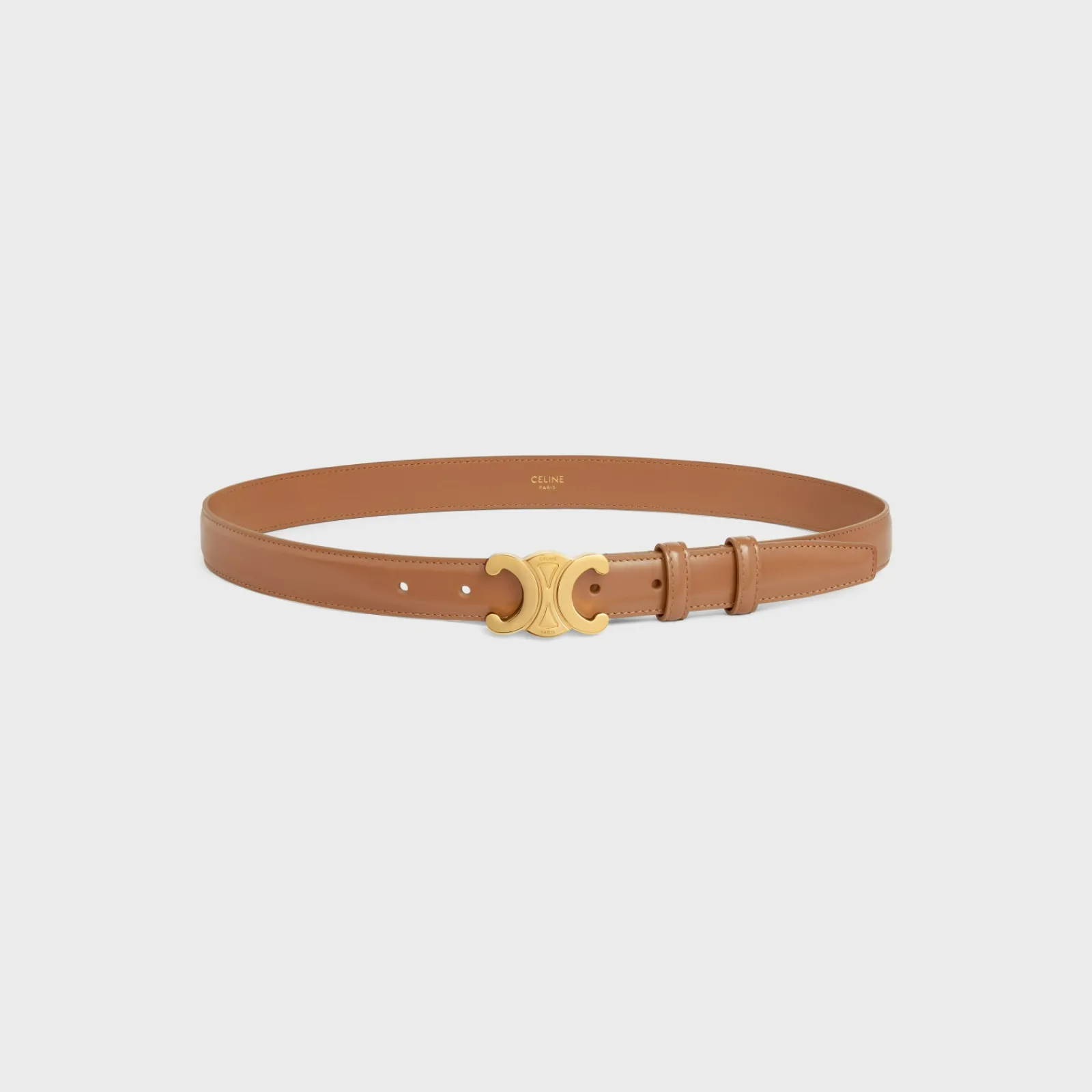 New Medium Triomphe Belt in Taurillon Leather Women Triomphe