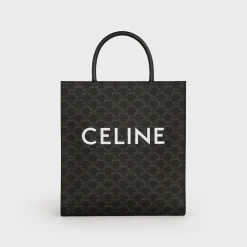 Clearance Medium Vertical Cabas in Triomphe Canvas with Print Triomphe Canvas | Categories·Tote Bags