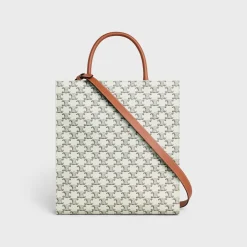 Fashion Medium Vertical Cabas in Triomphe Canvas with print Triomphe Canvas | Categories·Tote Bags