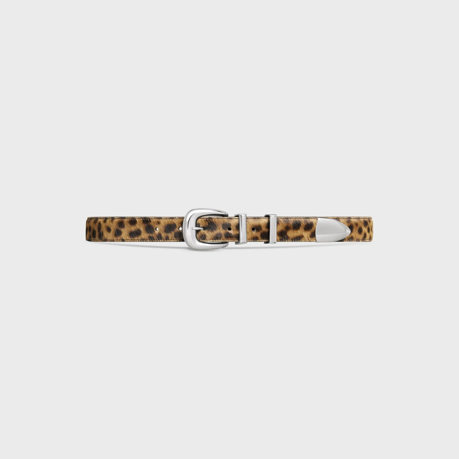 Fashion MEDIUM WESTERN BELT in PONY CALFSKIN WITH PRINT Belts