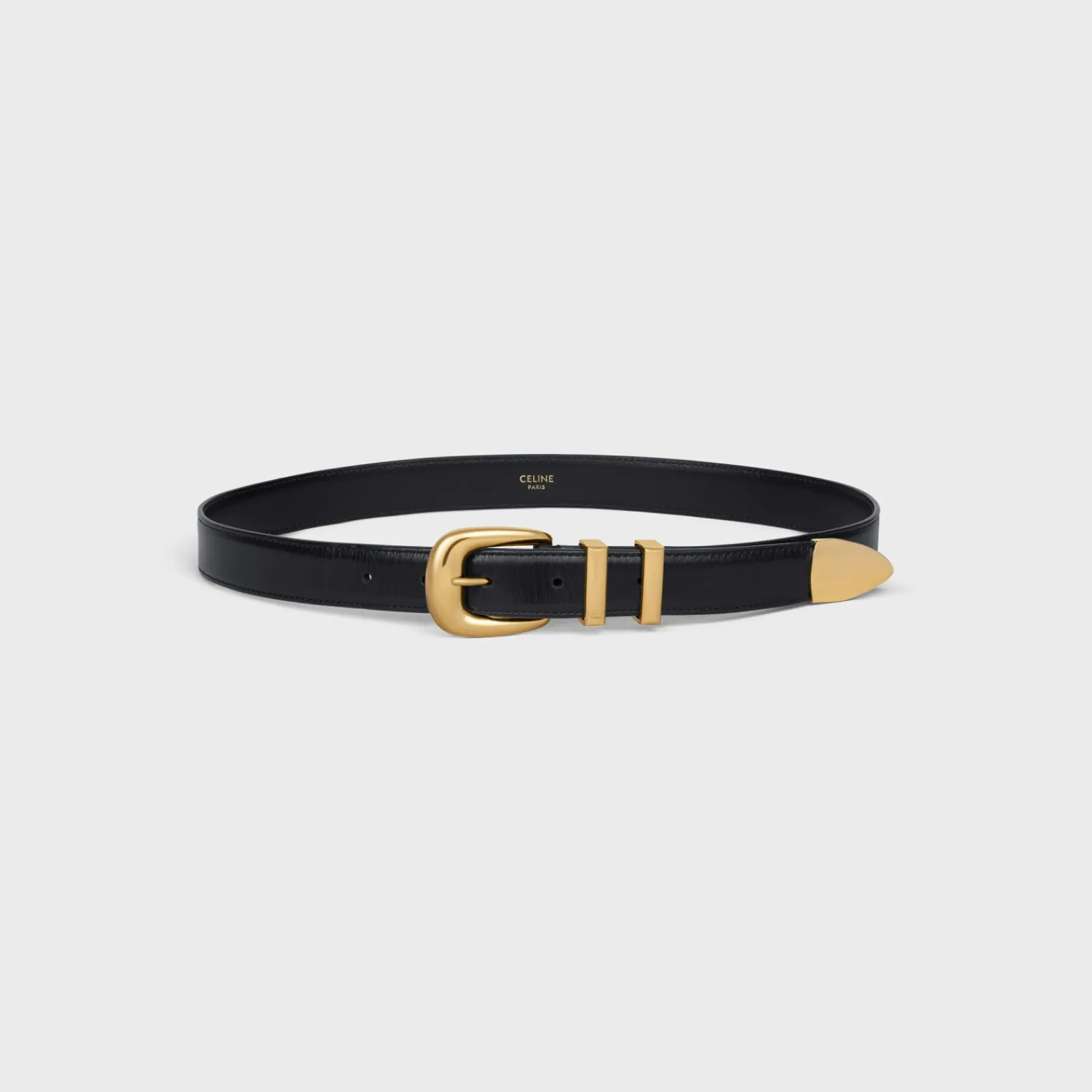 New MEDIUM WESTERN BELT in Taurillon Leather Women Western