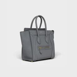 Outlet Micro Luggage handbag in baby drummed calfskin Women More Lines·Other Lines