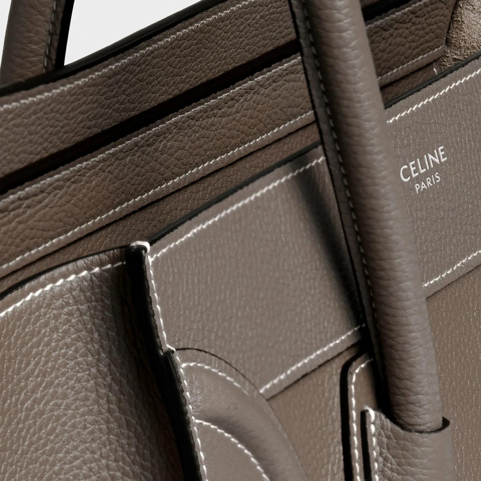 Discount Micro Luggage handbag in drummed calfskin Women More Lines·Other Lines
