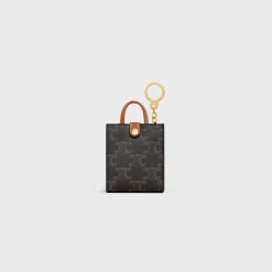 Sale MICRO VERTICAL CABAS in Triomphe Canvas and Calfskin Women Triomphe Canvas | Categories·Straps And Accessories