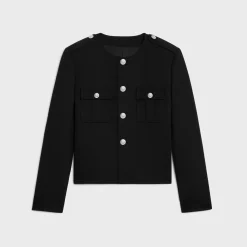 Clearance military jacket in diagonal wool Jackets & Trousers