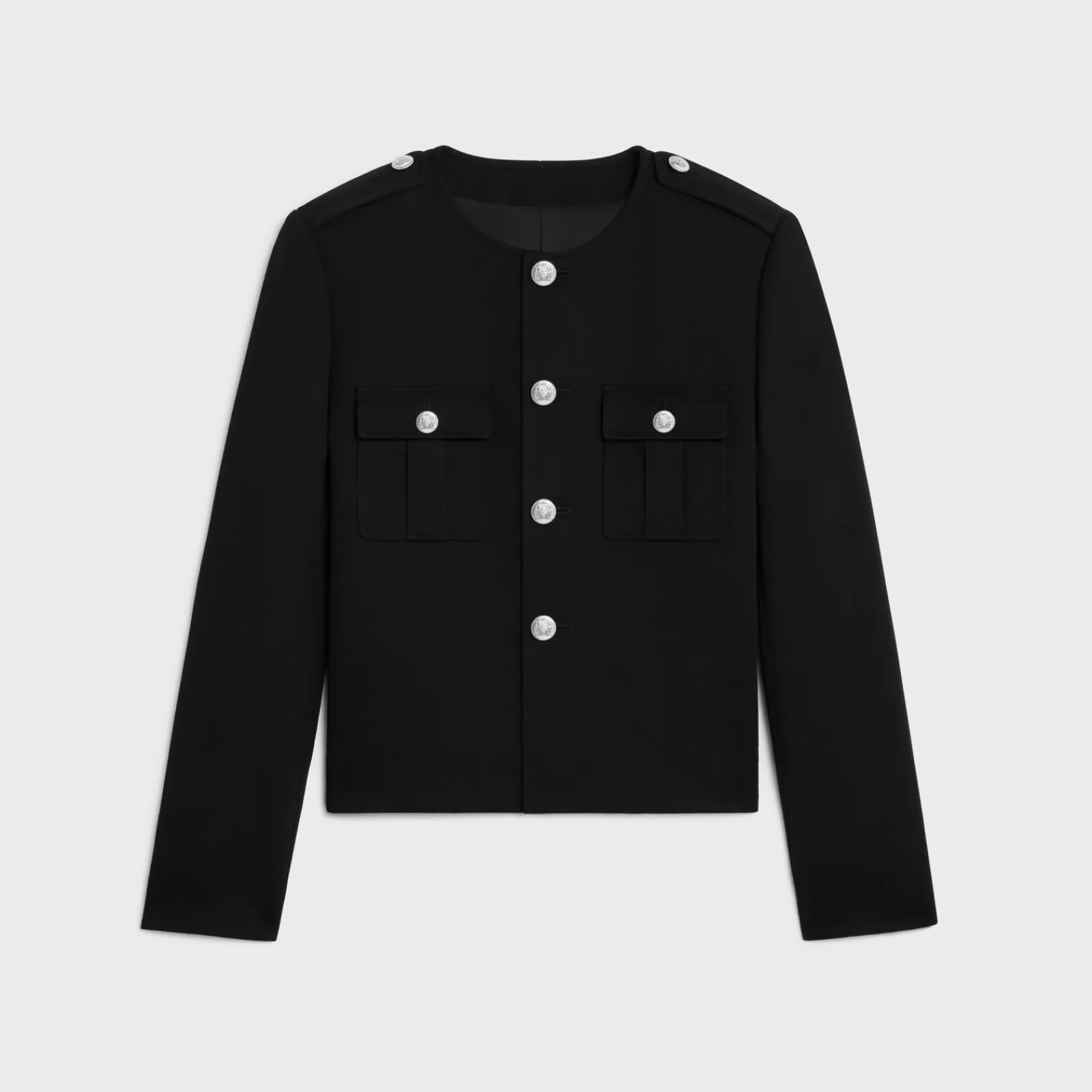 Clearance military jacket in diagonal wool Jackets & Trousers