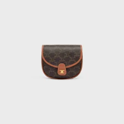 Online Mini Besace in Triomphe Canvas and calfskin Women Triomphe Canvas | Categories·Cross-Body Bags