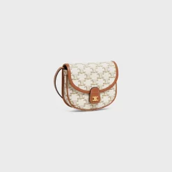 Discount Mini Besace in Triomphe Canvas and calfskin Women Triomphe Canvas | Categories·Cross-Body Bags