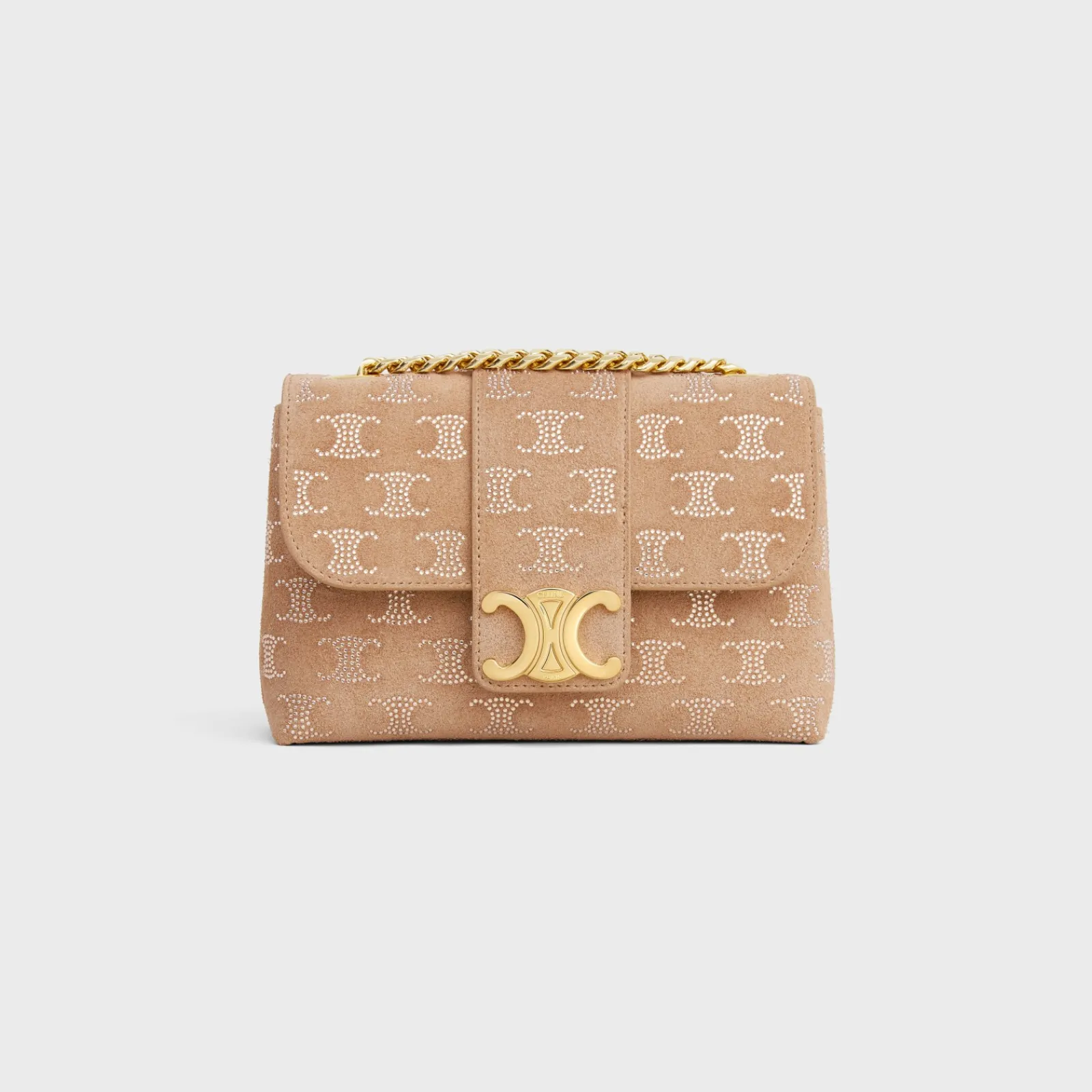 Discount MINI VICTOIRE in SUEDE CALFSKIN WITH TRIOMPHE STRASS Women More Lines·Other Lines