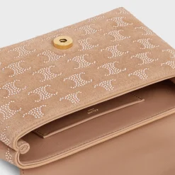 Discount MINI VICTOIRE in SUEDE CALFSKIN WITH TRIOMPHE STRASS Women More Lines·Other Lines