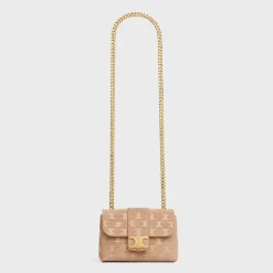 Discount MINI VICTOIRE in SUEDE CALFSKIN WITH TRIOMPHE STRASS Women More Lines·Other Lines