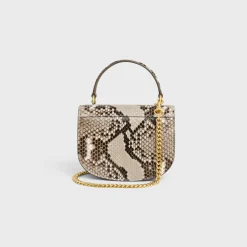 Sale MINI CHAIN BESACE CLEA in PYTHON Women More Lines·Clea
