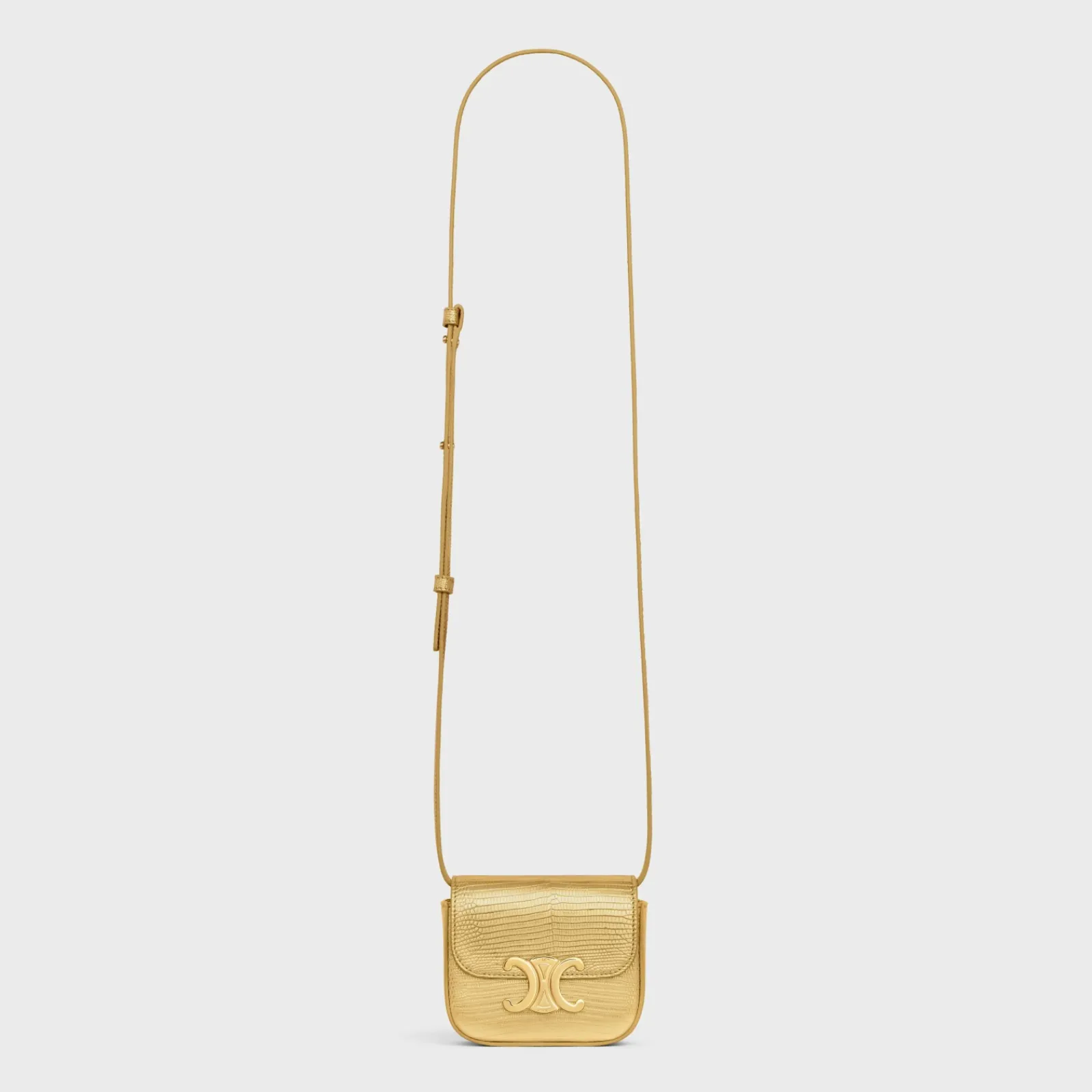 Online MINI CLAUDE in LAMINATED LIZARD Women More Lines·Claude