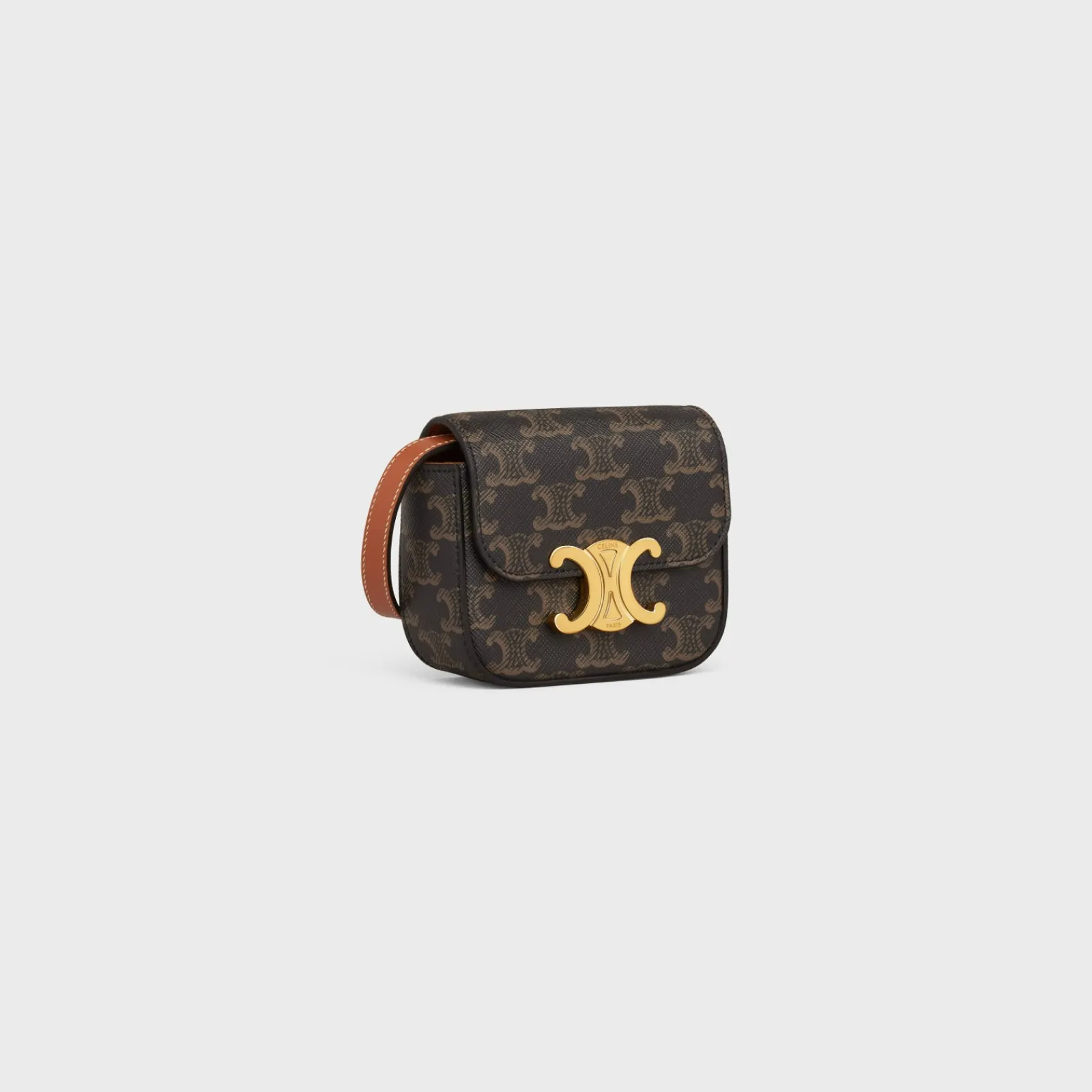 Fashion MINI CLAUDE in TRIOMPHE CANVAS and calfskin Women Triomphe Canvas | More Lines·Claude