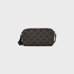 Discount MINI MESSENGER BOX in TRIOMPHE CANVAS AND CALFSKIN Triomphe Canvas | Categories·Cross-Body Bags