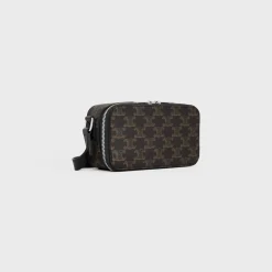 Discount MINI MESSENGER BOX in TRIOMPHE CANVAS AND CALFSKIN Triomphe Canvas | Categories·Cross-Body Bags