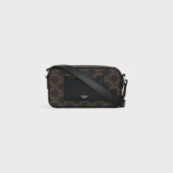 Discount MINI MESSENGER BOX in TRIOMPHE CANVAS AND CALFSKIN Triomphe Canvas | Categories·Cross-Body Bags