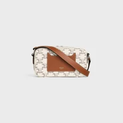 Sale MINI MESSENGER BOX in Triomphe Canvas and Calfskin Triomphe Canvas | Categories·Cross-Body Bags