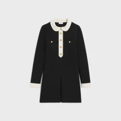 New mini trapeze dress in wool jersey Women Dresses And Skirts