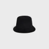 Fashion mini triomphe bucket hat in corduroy Hats And Soft Accessories