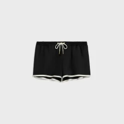 Hot mini Triomphe shorts in satin Women Pants And Shorts