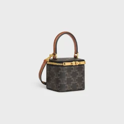 Hot MINI VANITY CASE in Triomphe Canvas and Calfskin Women Triomphe Canvas