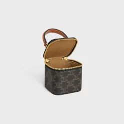 Hot MINI VANITY CASE in Triomphe Canvas and Calfskin Women Triomphe Canvas