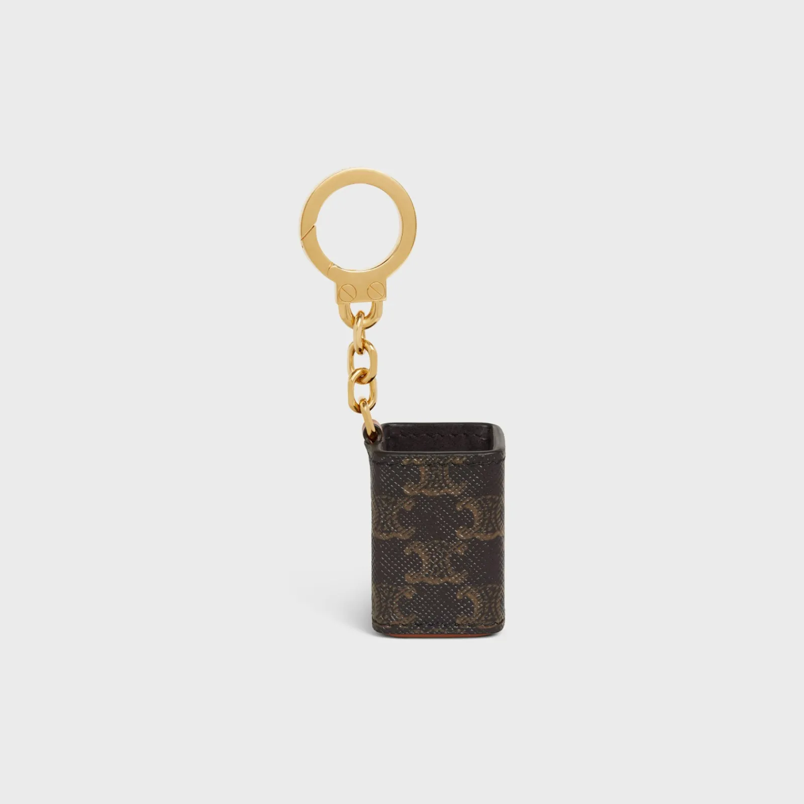 Clearance Miniature Perfume Holder Charm in Triomphe Canvas and calfskin Fragrances